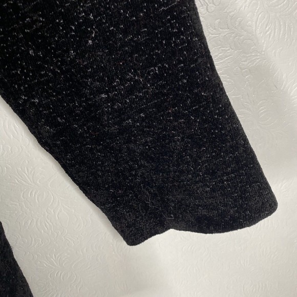 Fuzzi XXL Black Knit Open Front Cardigan Sweater - Picture 4 of 15